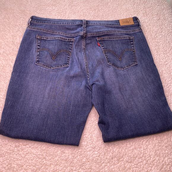 Levi's 515 Fashion High Rise Boot Cut Medium Blue 16 Short - Picture 9 of 14